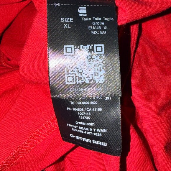 G-Star RAW Front Seam R Tee in Baron Red – Women’s Multiple Sizes (NWT) - Picture 10 of 12